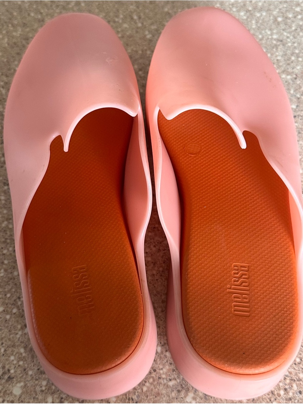 Melissa Pink Slip-On Jelly Clogs - Size 10